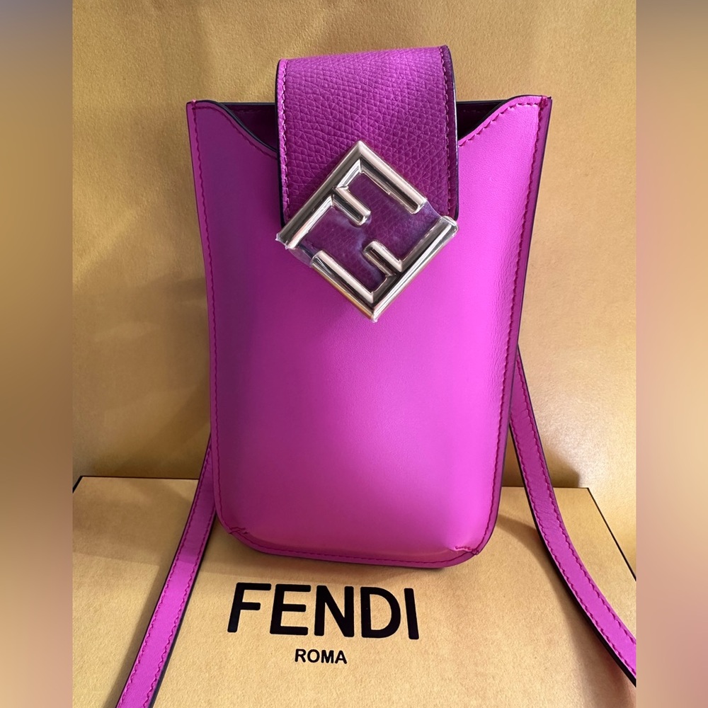NWT FENDI FF Diamonds Phone Holder Bag